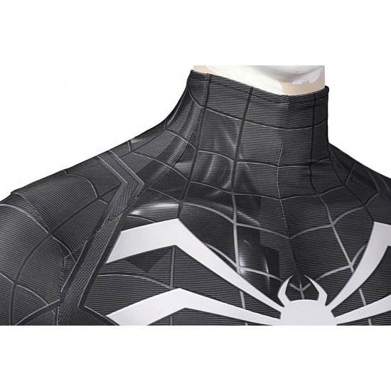 Spider-Man Miles Morales Symbiote Black Suit Jumpsuit Spider-Man Miles Morales Symbiote Black Suit Jumpsuit
