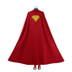 Supergirl Kara Zor-El Cosplay Jumpsuit with Cloak