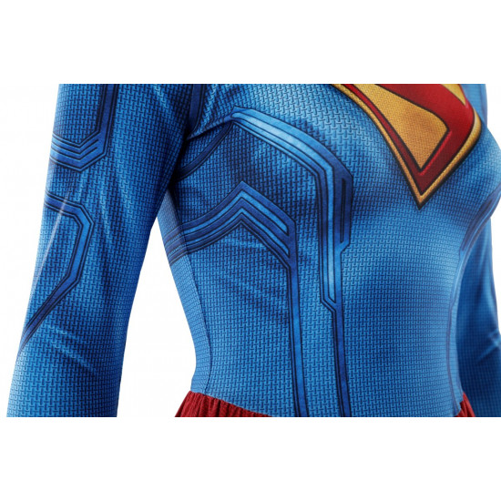 Supergirl Kara Zor-El Cosplay Jumpsuit with Cloak Supergirl Kara Zor-El Cosplay Jumpsuit with Cloak