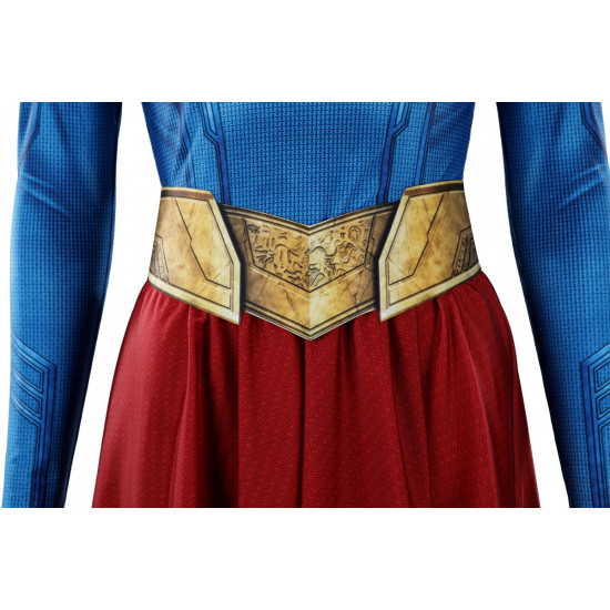 Supergirl Kara Zor-El Cosplay Jumpsuit with Cloak Supergirl Kara Zor-El Cosplay Jumpsuit with Cloak