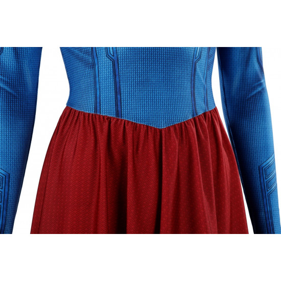 Supergirl Kara Zor-El Cosplay Jumpsuit with Cloak Supergirl Kara Zor-El Cosplay Jumpsuit with Cloak