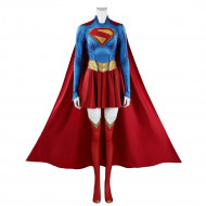 Supergirl Kara Zor-El Cosplay Jumpsuit with Cloak