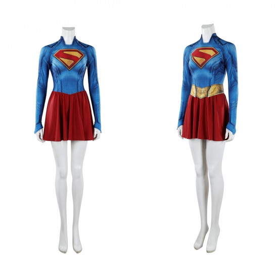 Supergirl Kara Zor-El Cosplay Jumpsuit with Cloak Supergirl Kara Zor-El Cosplay Jumpsuit with Cloak