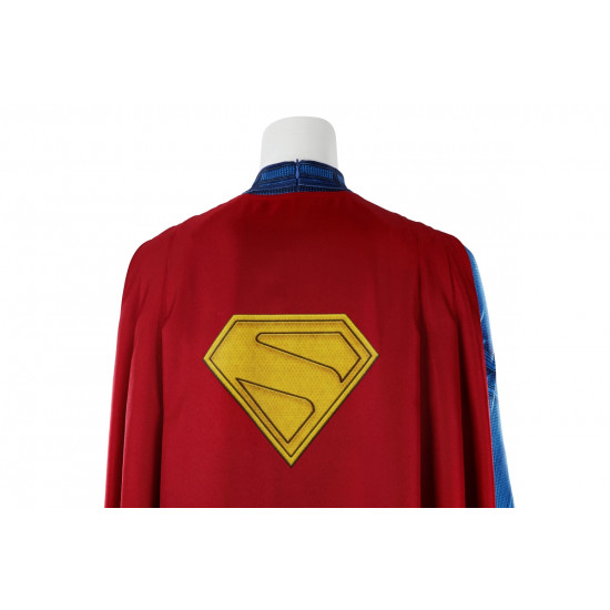Supergirl Kara Zor-El Cosplay Jumpsuit with Cloak Supergirl Kara Zor-El Cosplay Jumpsuit with Cloak