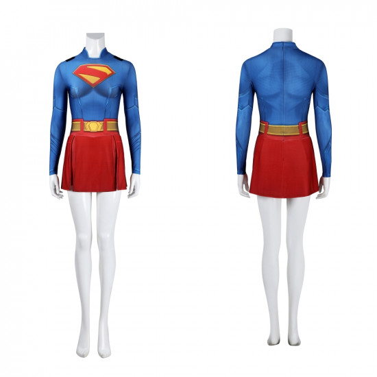 Superman Legacy Supergirl Cosplay Jumpsuit with Cloak Superman Legacy Supergirl Cosplay Jumpsuit with Cloak