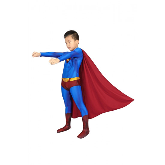 Superman Returns Superman Clark Kent Kids 3D Jumpsuit