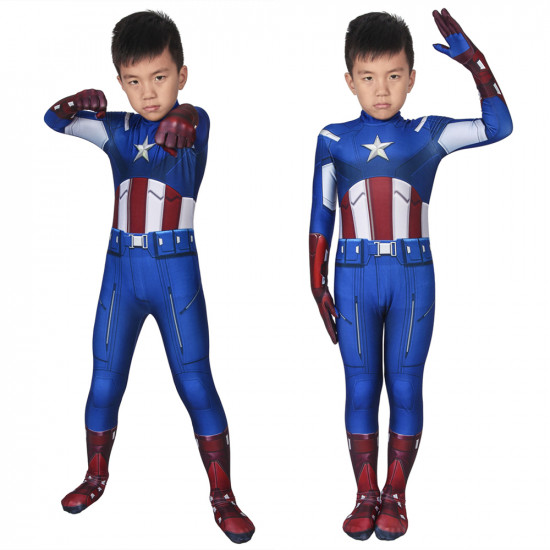 The Avengers Captain America Kids 3D Jumpsuit The Avengers Captain America Kids 3D Jumpsuit