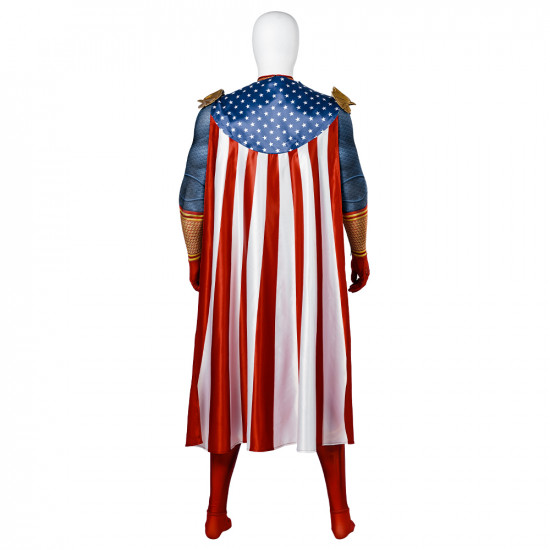 The Boys Homelander Cosplay Jumpsuit with Cloak The Boys Homelander Cosplay Jumpsuit with Cloak