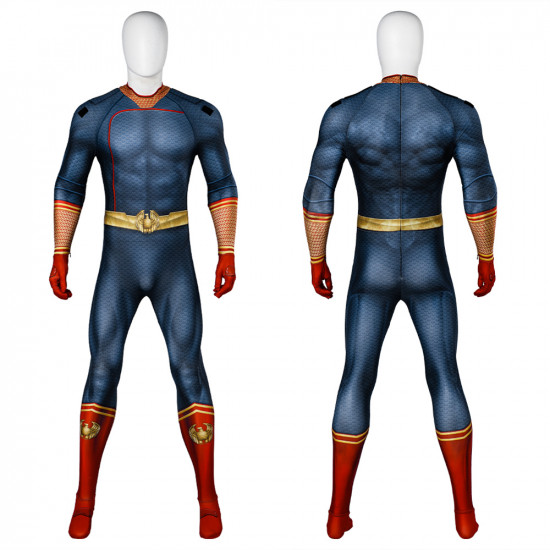 The Boys Homelander Cosplay Jumpsuit with Cloak The Boys Homelander Cosplay Jumpsuit with Cloak