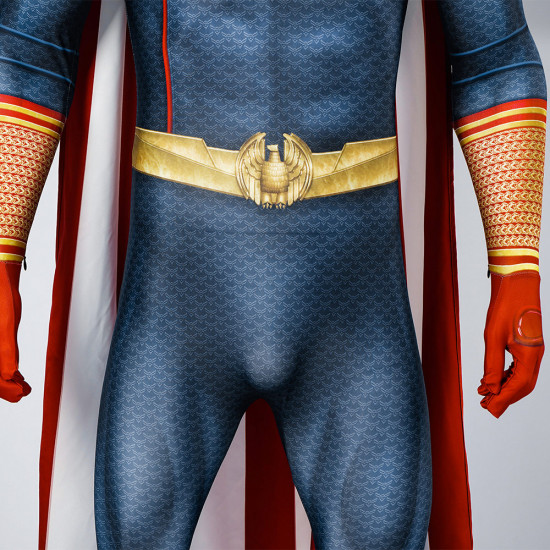 The Boys Homelander Cosplay Jumpsuit with Cloak The Boys Homelander Cosplay Jumpsuit with Cloak