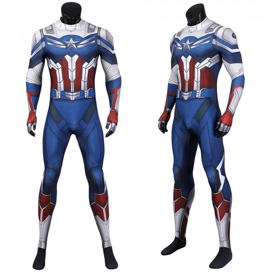 The Falcon and the Winter Soldier New Captain America Sam Wilson Jumpsuit The Falcon and the Winter Soldier New Captain America Sam Wilson Jumpsuit