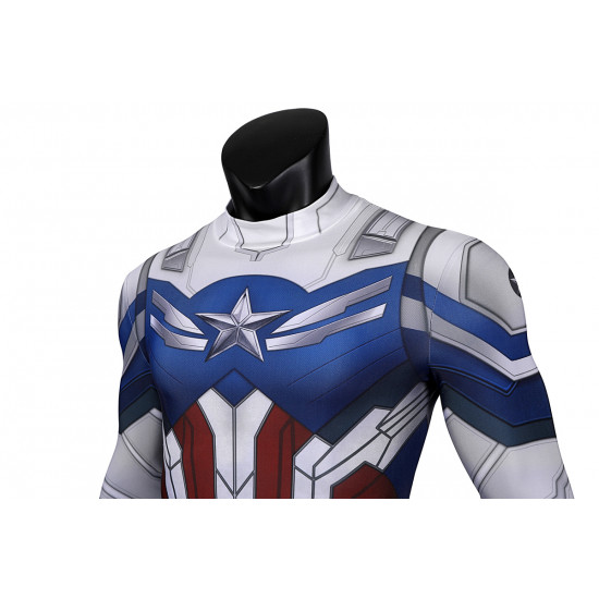 The Falcon and the Winter Soldier New Captain America Sam Wilson Jumpsuit The Falcon and the Winter Soldier New Captain America Sam Wilson Jumpsuit