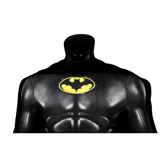 The Flash Batman Bruce Wayne Michael Keaton Jumpsuit with Cloak The Flash Batman Bruce Wayne Michael Keaton Jumpsuit with Cloak