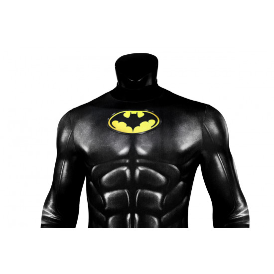 The Flash Batman Bruce Wayne Michael Keaton Jumpsuit with Cloak The Flash Batman Bruce Wayne Michael Keaton Jumpsuit with Cloak