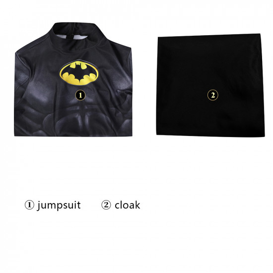 The Flash Bruce Wayne Michael Keaton Batman Jumpsuit with Cloak The Flash Bruce Wayne Michael Keaton Batman Jumpsuit with Cloak