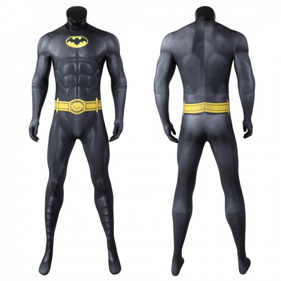 The Flash Bruce Wayne Michael Keaton Batman Jumpsuit with Cloak The Flash Bruce Wayne Michael Keaton Batman Jumpsuit with Cloak