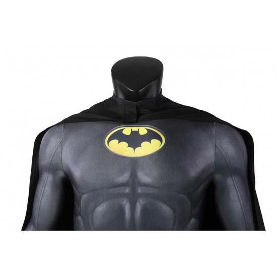 The Flash Bruce Wayne Michael Keaton Batman Jumpsuit with Cloak The Flash Bruce Wayne Michael Keaton Batman Jumpsuit with Cloak