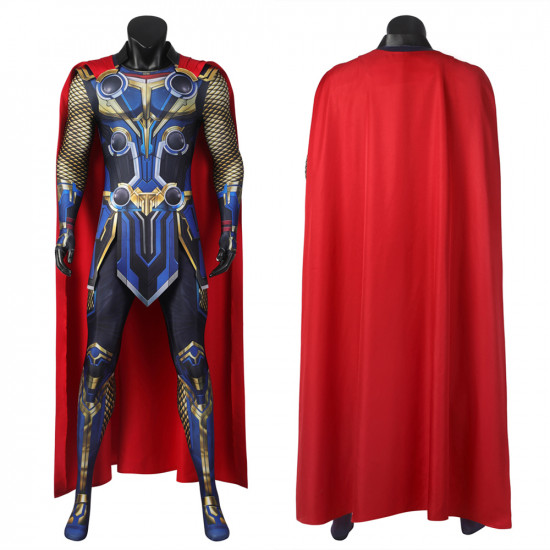 Thor: Love and Thunder Thor Cosplay Jumpsuit with Cloak Thor: Love and Thunder Thor Cosplay Jumpsuit with Cloak