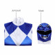 Tricera Ranger Dan Blue Power Rangers 3D Jumpsuit Tricera Ranger Dan Blue Power Rangers 3D Jumpsuit