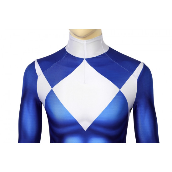 Tricera Ranger Dan Blue Power Rangers 3D Jumpsuit Tricera Ranger Dan Blue Power Rangers 3D Jumpsuit
