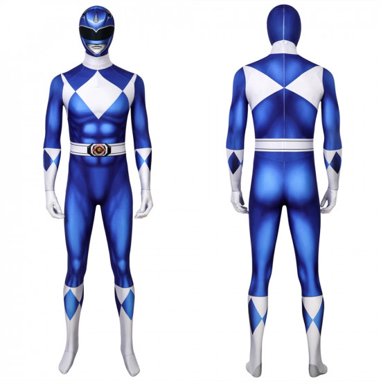 Tricera Ranger Dan Blue Power Rangers 3D Jumpsuit Tricera Ranger Dan Blue Power Rangers 3D Jumpsuit