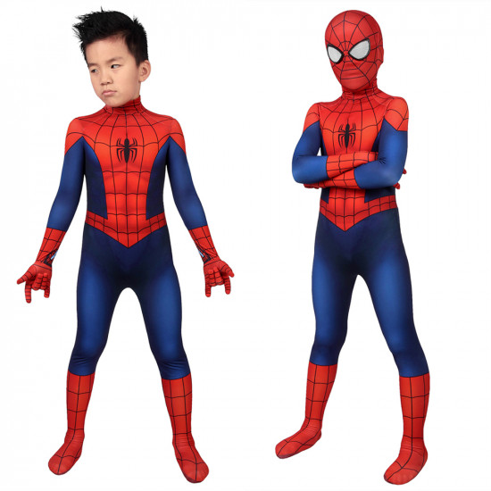 Ultimate Spider-Man Peter Parker Kids 3D Zentai Jumpsuit Ultimate Spider-Man Peter Parker Kids 3D Zentai Jumpsuit