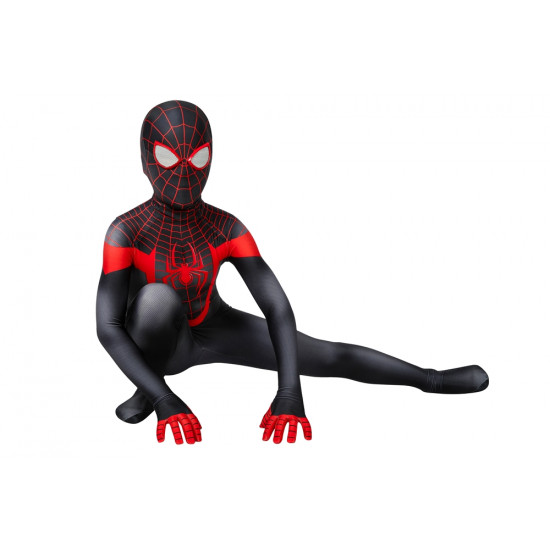 Ultimate Spider-Man PS5 Miles Morales Kids 3D Zentai Jumpsuit Ultimate Spider-Man PS5 Miles Morales Kids 3D Zentai Jumpsuit