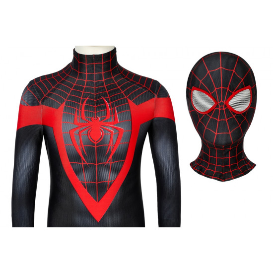Ultimate Spider-Man PS5 Miles Morales Kids 3D Zentai Jumpsuit Ultimate Spider-Man PS5 Miles Morales Kids 3D Zentai Jumpsuit