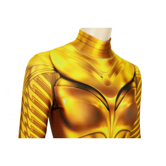 Wonder Woman 1984 Diana Prince Golden 3D Cosplay Jumpsuit
