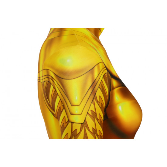 Wonder Woman 1984 Diana Prince Golden 3D Cosplay Jumpsuit